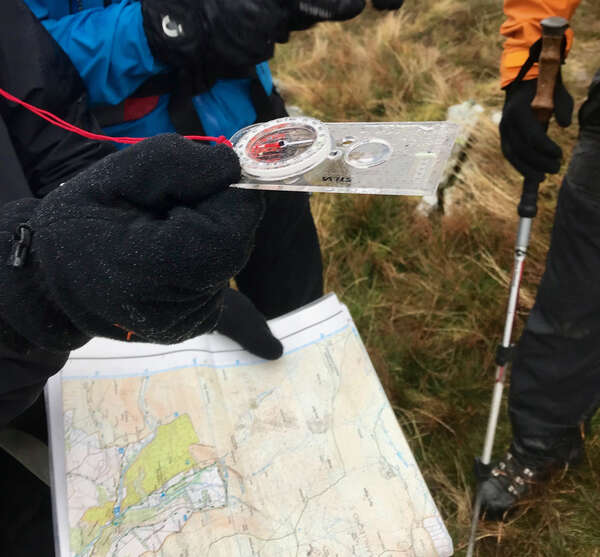 Raking a bearing